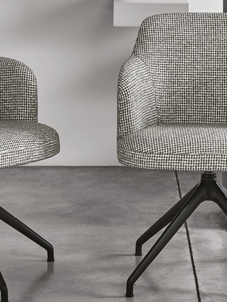 Abby Tekerlekli ve Döner Tabanlı Sandalye